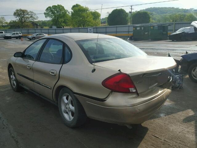 1FAFP53U61A139911 - 2001 FORD TAURUS GOLD photo 3