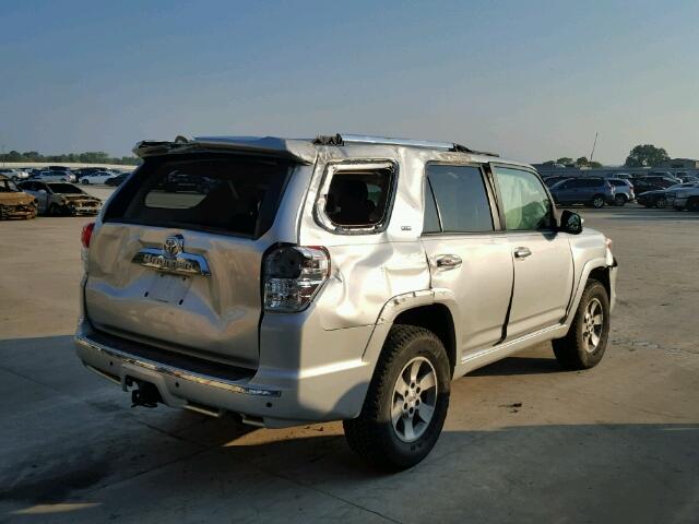 JTEBU5JR5A5024690 - 2010 TOYOTA 4RUNNER SILVER photo 4