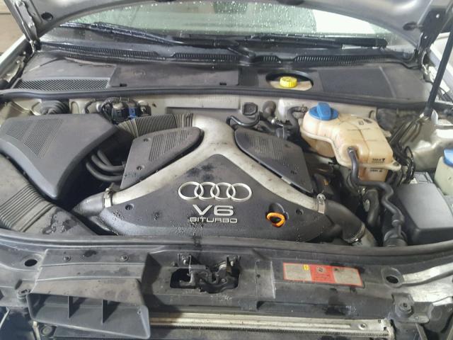 WAULD64B73N091160 - 2003 AUDI A6 2.7T QU SILVER photo 7