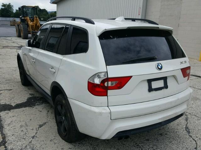 WBXPA93456WG81685 - 2006 BMW X3 3.0I WHITE photo 3