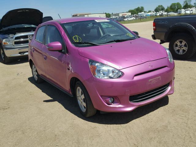 ML32A4HJ0FH043017 - 2015 MITSUBISHI MIRAGE ES PINK photo 1