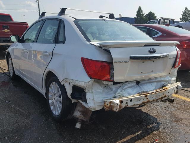 JF1GE61658H501457 - 2008 SUBARU IMPREZA SE WHITE photo 3