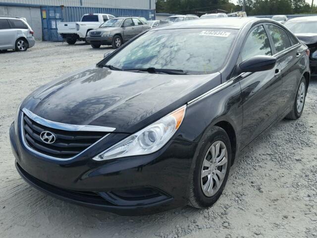 5NPEB4AC3BH262147 - 2011 HYUNDAI SONATA GLS BLACK photo 2