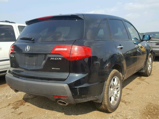 2HNYD28269H501101 - 2009 ACURA MDX BLACK photo 4