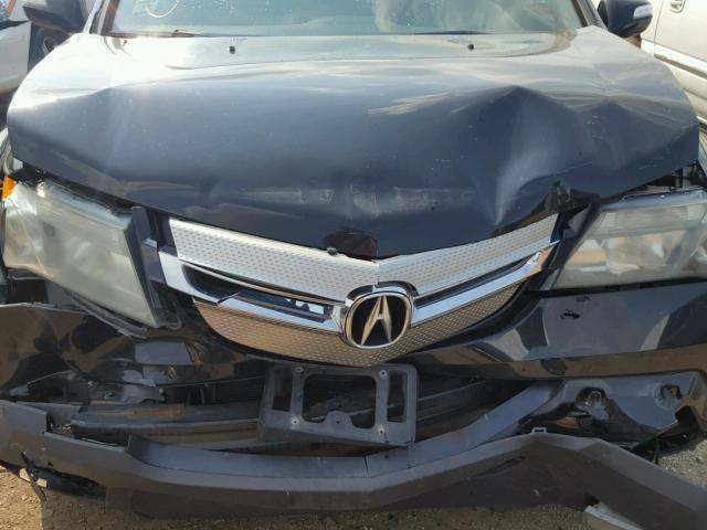 2HNYD28269H501101 - 2009 ACURA MDX BLACK photo 7