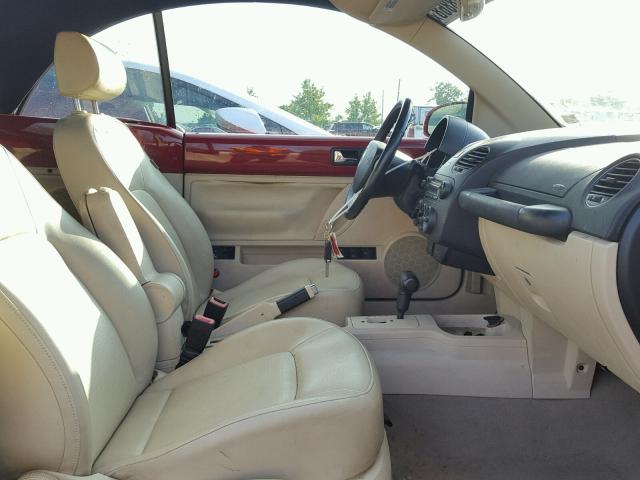 3VWRF31Y38M402029 - 2008 VOLKSWAGEN NEW BEETLE 红色 照片 5