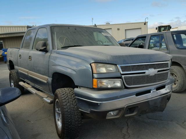 2GCEK13T361196928 - 2006 CHEVROLET SILVERADO BLUE photo 1