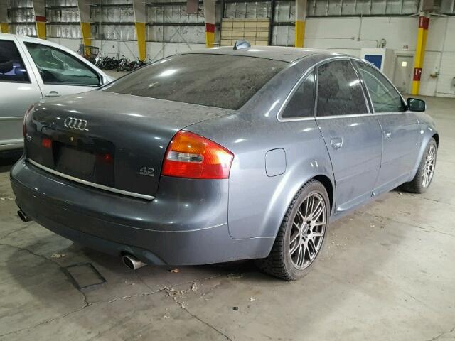 WAUML64B24N014155 - 2004 AUDI A6 4.2 QUA GRAY photo 4