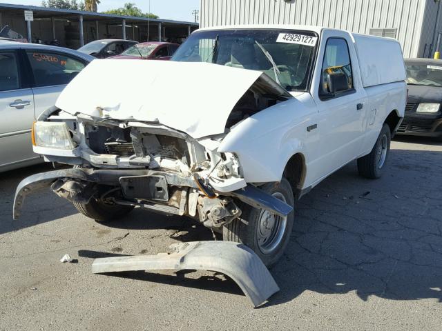 1FTYR10U55PA04156 - 2005 FORD RANGER WHITE photo 2