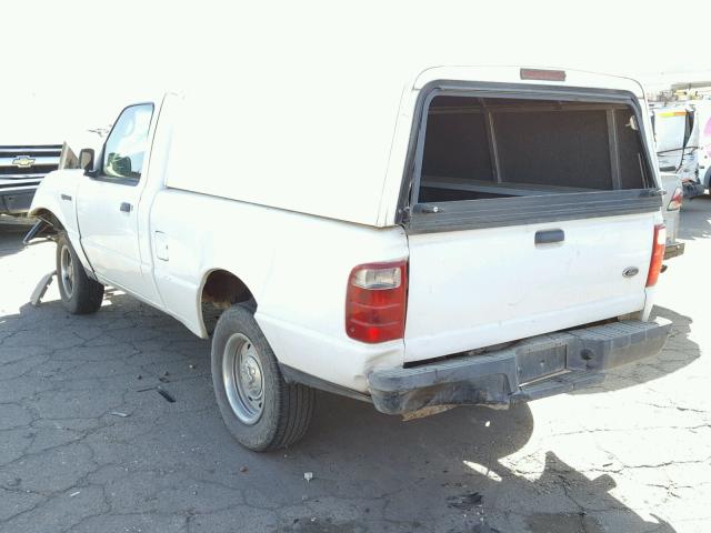 1FTYR10U55PA04156 - 2005 FORD RANGER WHITE photo 3