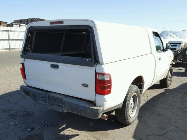 1FTYR10U55PA04156 - 2005 FORD RANGER WHITE photo 4