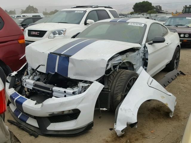 1FA6P8JZ4H5524077 - 2017 FORD MUSTANG SH WHITE photo 2