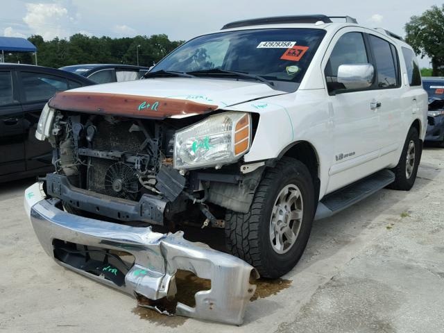 5N1AA08B66N708767 - 2006 NISSAN ARMADA SE WHITE photo 2