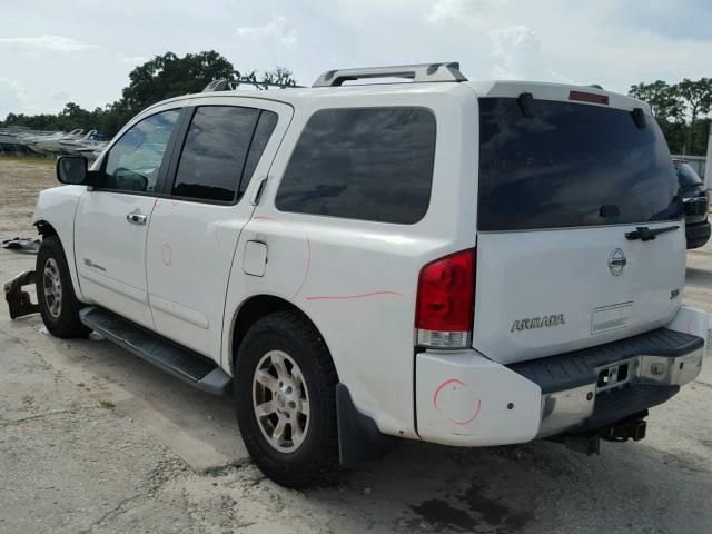 5N1AA08B66N708767 - 2006 NISSAN ARMADA SE WHITE photo 3