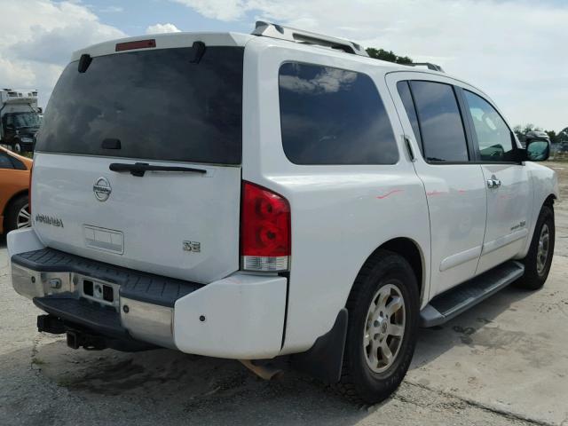 5N1AA08B66N708767 - 2006 NISSAN ARMADA SE WHITE photo 4