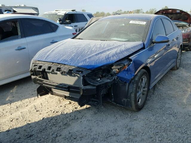 5NPE34AFXJH640616 - 2018 HYUNDAI SONATA SPO BLUE photo 2