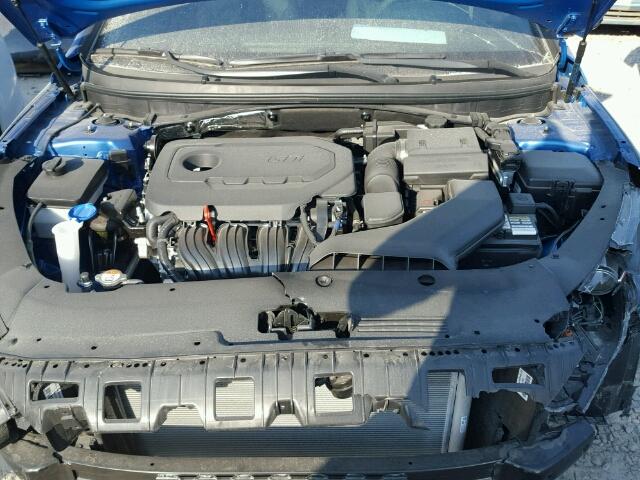5NPE34AFXJH640616 - 2018 HYUNDAI SONATA SPO BLUE photo 7