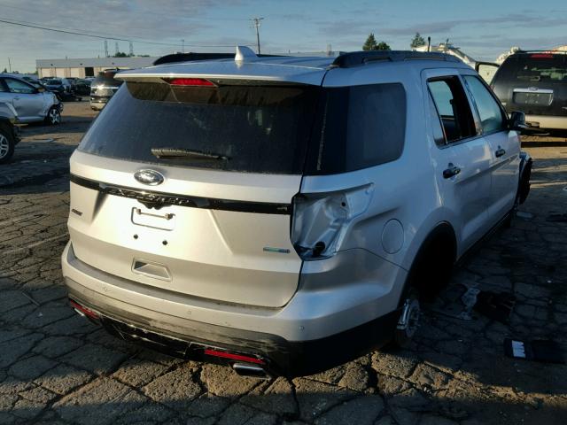 1FM5K8GT9HGC65349 - 2017 FORD EXPLORER S SILVER photo 4