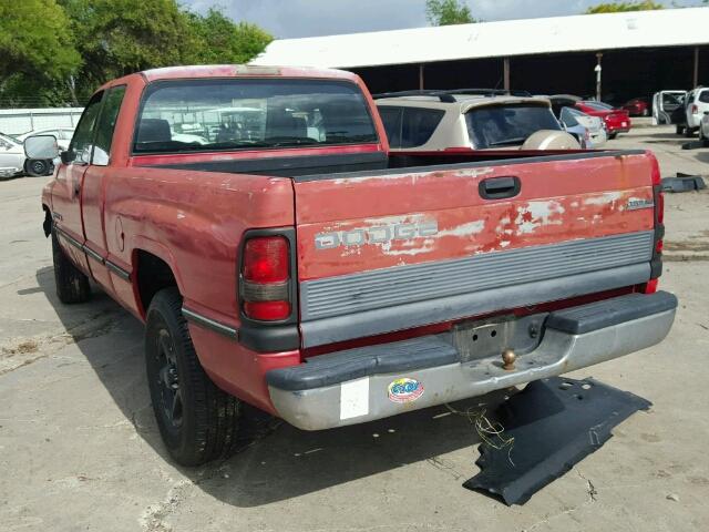 3B7HC13Y6TG132195 - 1996 DODGE RAM 1500 RED photo 3