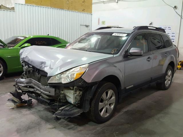 4S4BRCCC3B3399330 - 2011 SUBARU OUTBACK SILVER photo 2