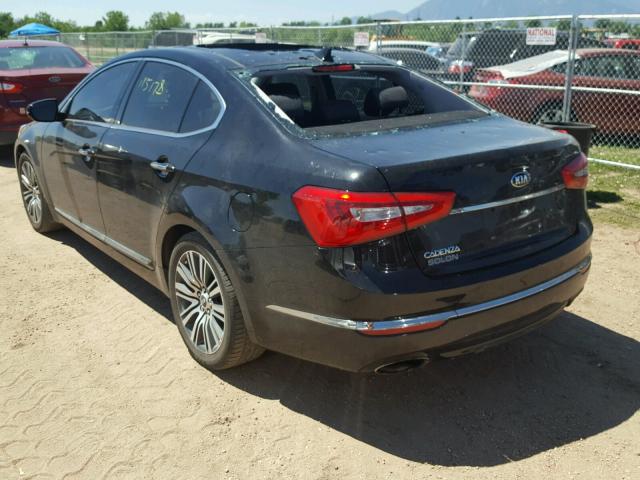 KNALN4D72E5132231 - 2014 KIA CADENZA PR BLACK photo 3