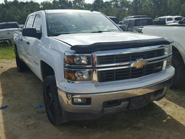 3GCUKREC8EG125673 - 2014 CHEVROLET SILVERADO WHITE photo 1