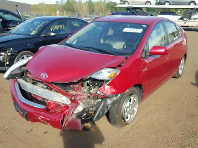 JTDKB20UX97862471 - 2009 TOYOTA PRIUS RED photo 2