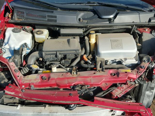 JTDKB20UX97862471 - 2009 TOYOTA PRIUS 红色 照片 7