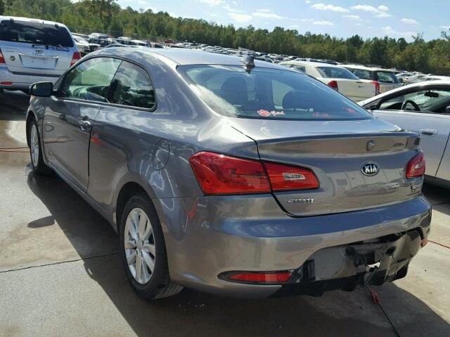 KNAFX6A86E5162302 - 2014 KIA FORTE CHARCOAL photo 3