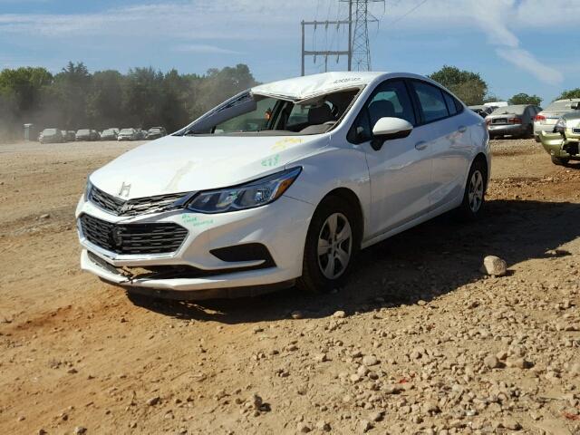 1G1BB5SM0H7160309 - 2017 CHEVROLET CRUZE LS WHITE photo 2