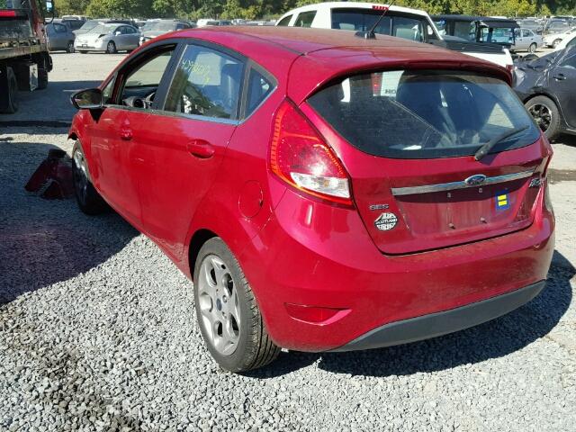 3FADP4FJ1BM122439 - 2011 FORD FIESTA SES RED photo 3