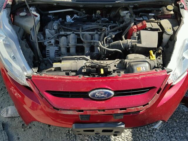 3FADP4FJ1BM122439 - 2011 FORD FIESTA SES RED photo 7