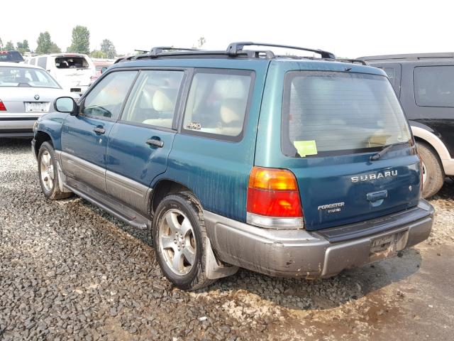 JF1SF6553WG768480 - 1998 SUBARU FORESTER S GREEN photo 3