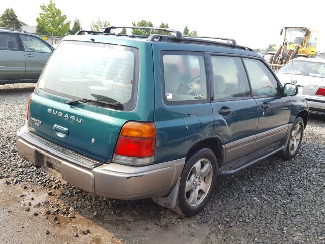 JF1SF6553WG768480 - 1998 SUBARU FORESTER S GREEN photo 4
