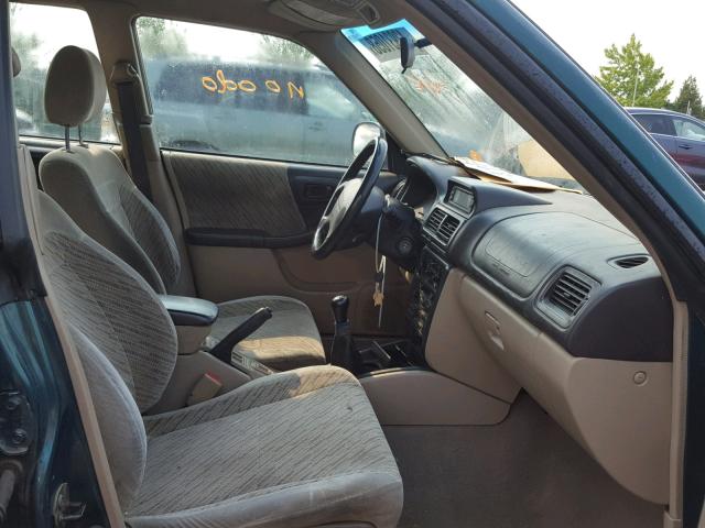 JF1SF6553WG768480 - 1998 SUBARU FORESTER S GREEN photo 5
