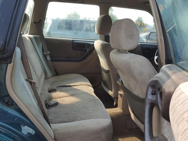 JF1SF6553WG768480 - 1998 SUBARU FORESTER S GREEN photo 6