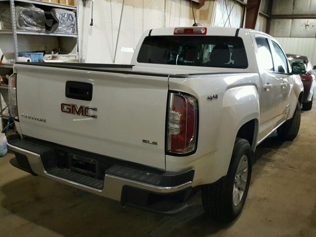 1GTG6CEN4H1156163 - 2017 GMC CANYON SLE WHITE photo 4