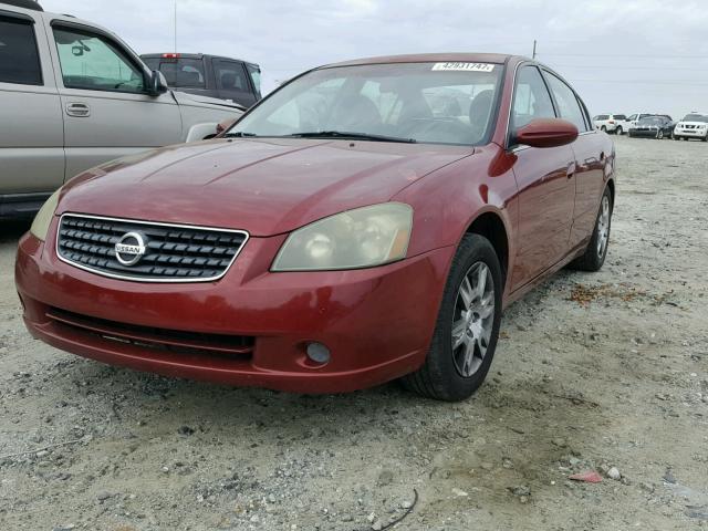 1N4AL11D35N458117 - 2005 NISSAN ALTIMA BURGUNDY photo 2