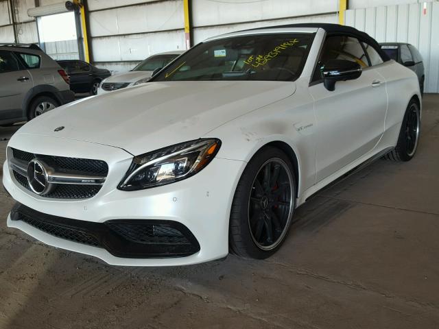 WDDWK8HB2HF446335 - 2017 MERCEDES-BENZ C 63 AMG-S WHITE photo 2