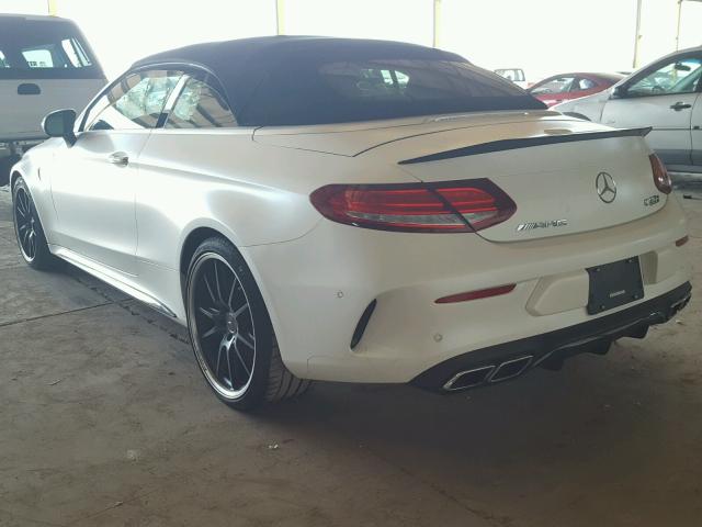 WDDWK8HB2HF446335 - 2017 MERCEDES-BENZ C 63 AMG-S WHITE photo 3