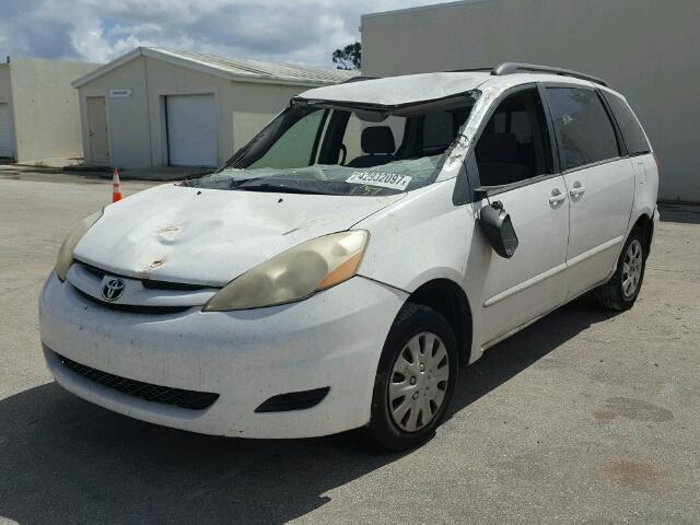 5TDZA23C96S421016 - 2006 TOYOTA SIENNA CE WHITE photo 2