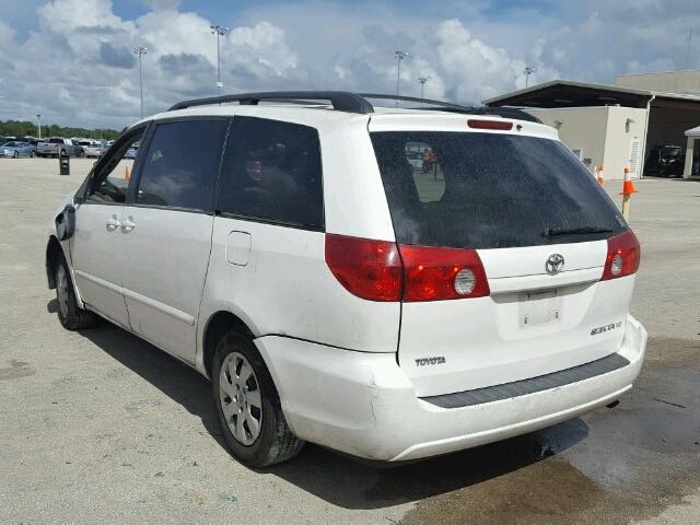 5TDZA23C96S421016 - 2006 TOYOTA SIENNA CE WHITE photo 3