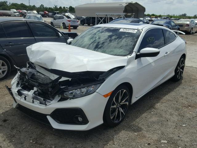 2HGFC3A59JH755160 - 2018 HONDA CIVIC SI WHITE photo 2