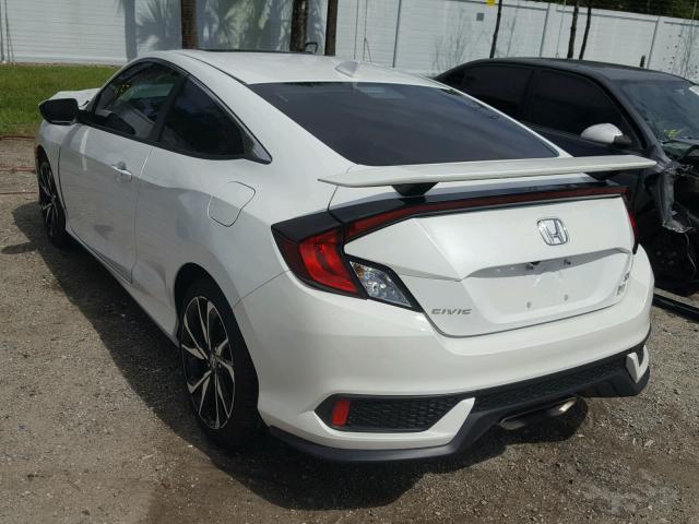 2HGFC3A59JH755160 - 2018 HONDA CIVIC SI WHITE photo 3