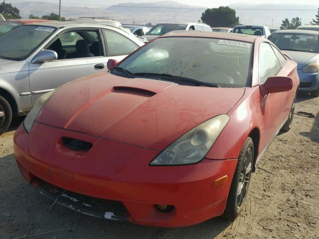 JTDDY38T0Y0007553 - 2000 TOYOTA CELICA GT- RED photo 2