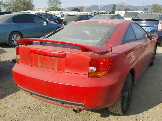 JTDDY38T0Y0007553 - 2000 TOYOTA CELICA GT- RED photo 4