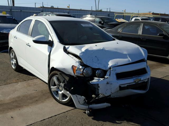 1G1JE5SB7F4209327 - 2015 CHEVROLET SONIC LTZ WHITE photo 1