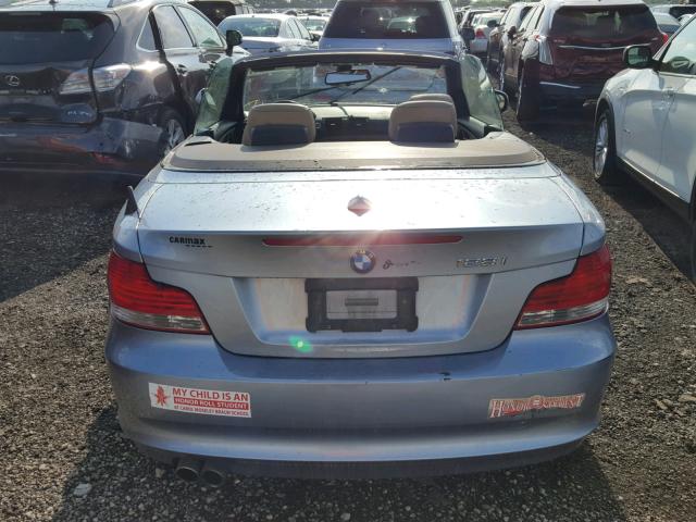 WBAUN1C5XAVH81646 - 2010 BMW 128 I BLUE photo 9