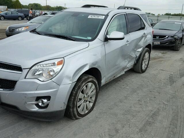 2CNFLPEY3A6246733 - 2010 CHEVROLET EQUINOX LT SILVER photo 9