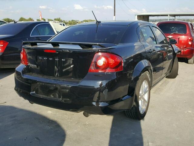 1C3CDZAG9DN769417 - 2013 DODGE AVENGER SE BLACK photo 4